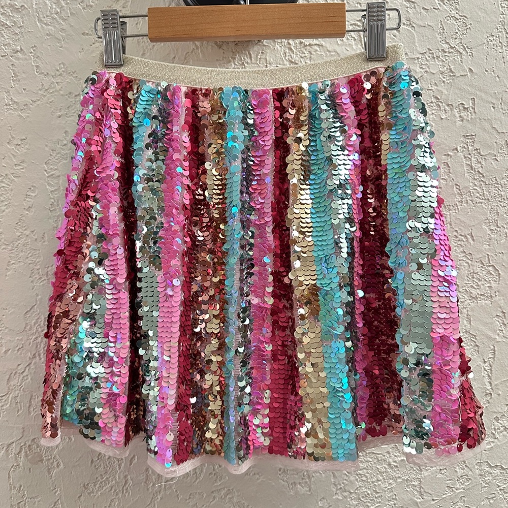 H&M Vibrant Sequin Mini Skirt
